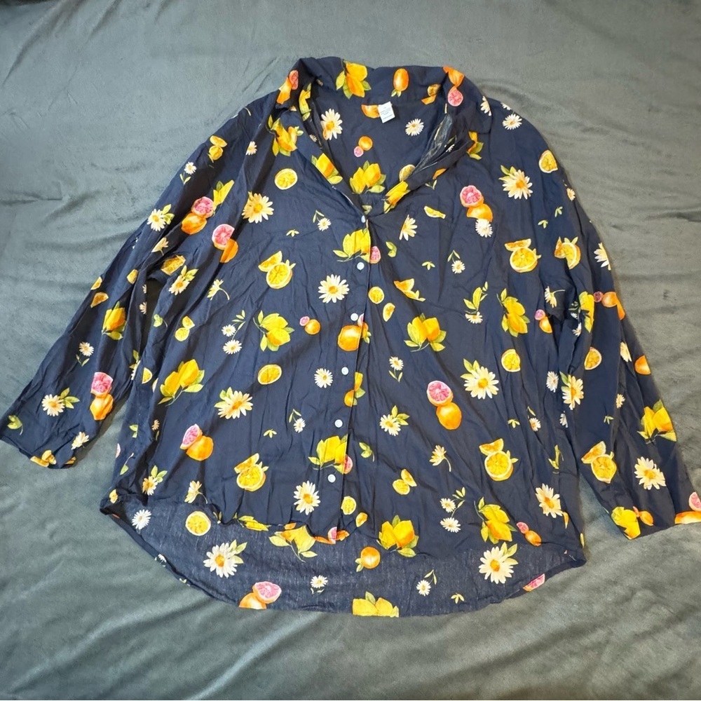 Only Blue Relaxed Button Down Shirt

#1096